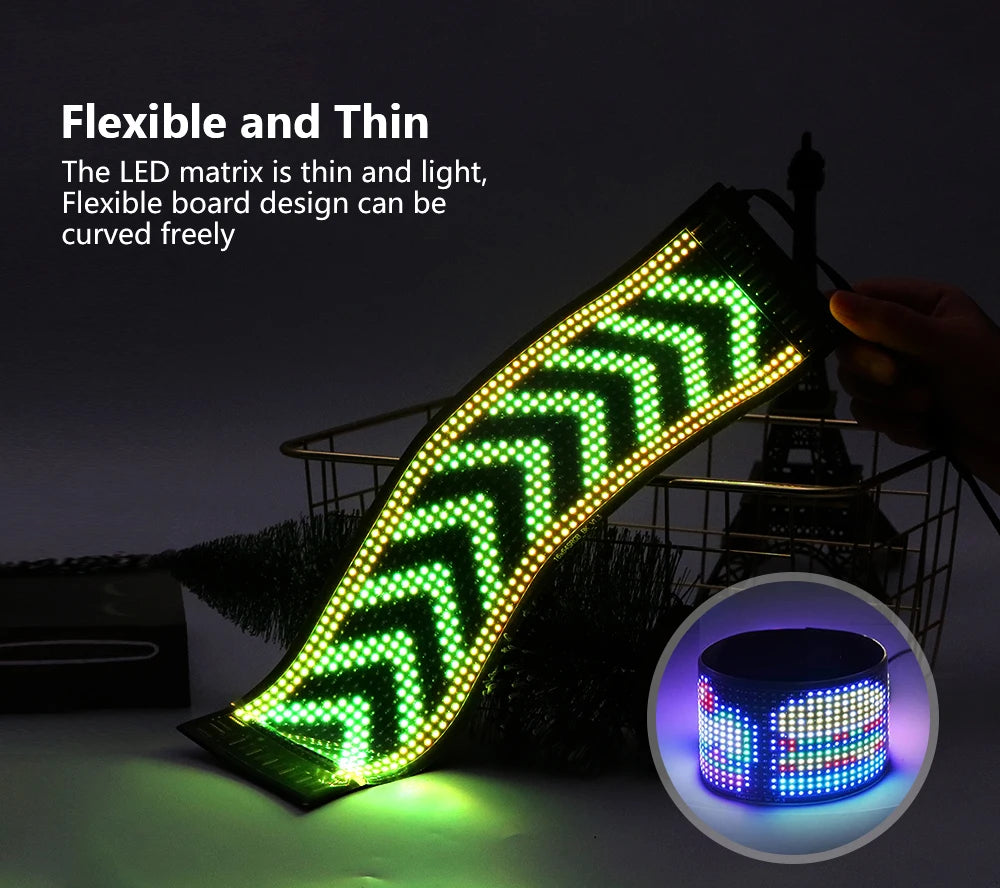 Bluetooth Programmable LED Matrix Pixel Display Panel