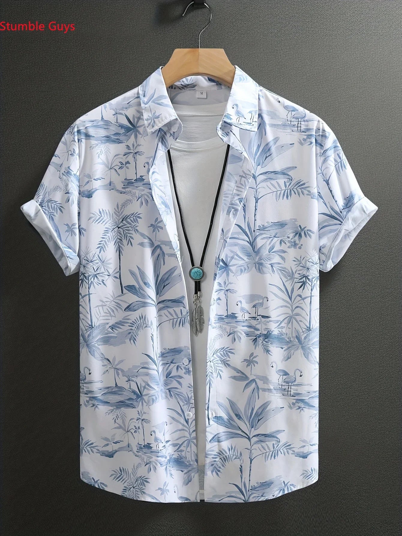 Summer Casual Tropical Shirt Men HawaiianMan Women Short Sleeve Fashion Print Breathable Beach Party Tops