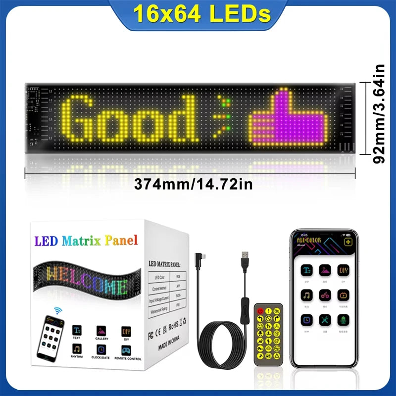 Dynamic Devil Eyes Programmable LED Car Display
