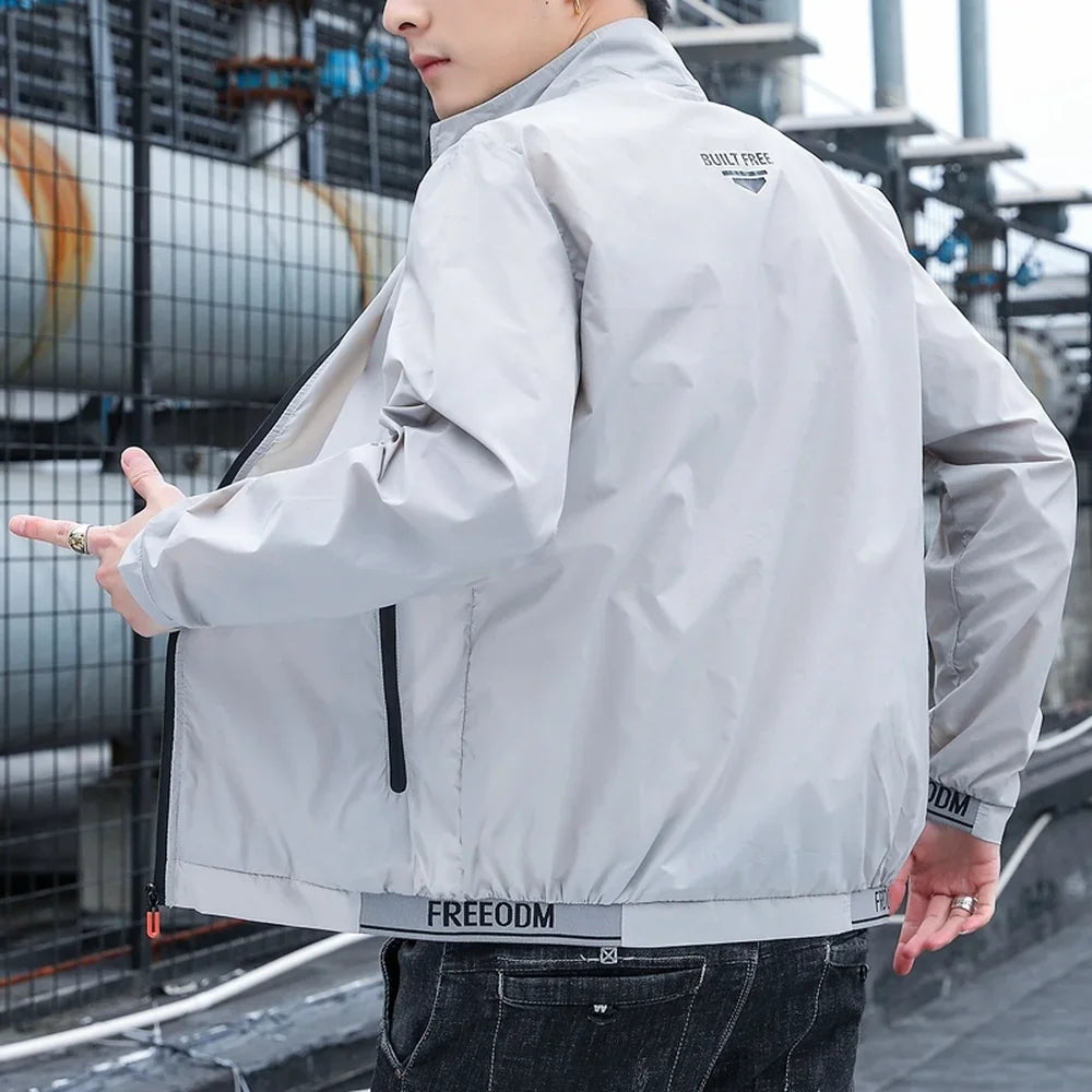 KingStyle Men's Lightweight Bomber Jacket