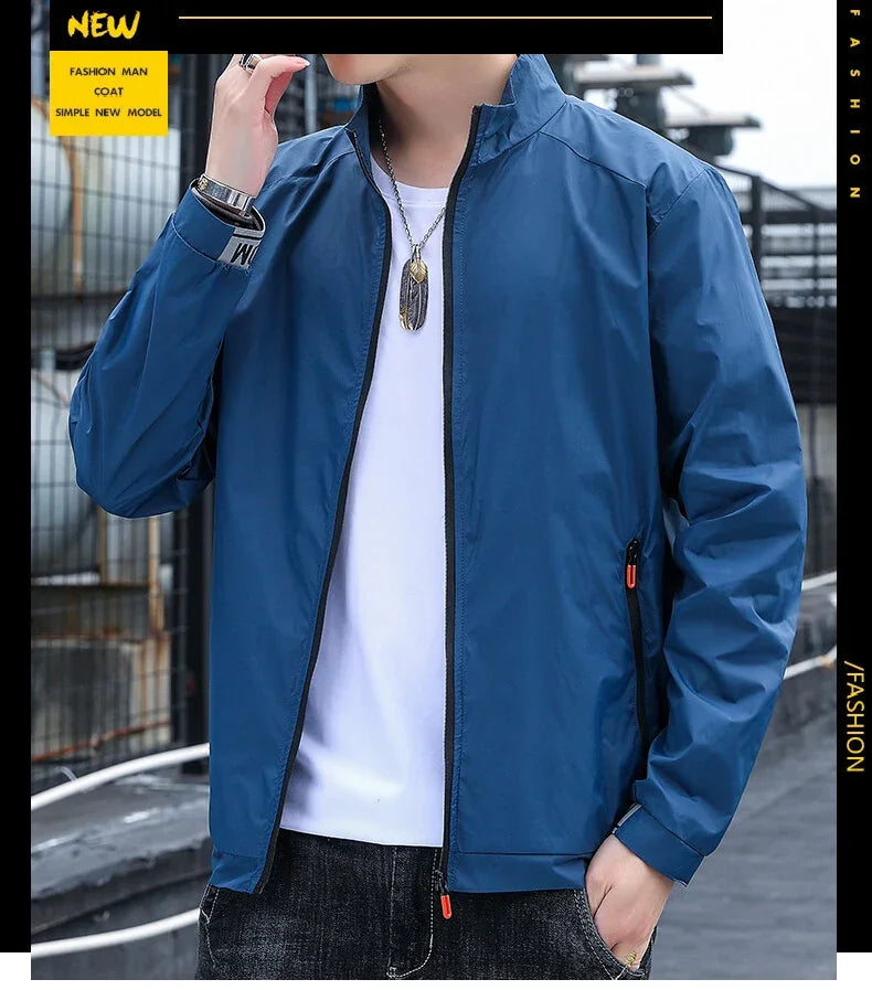 KingStyle Men's Lightweight Bomber Jacket