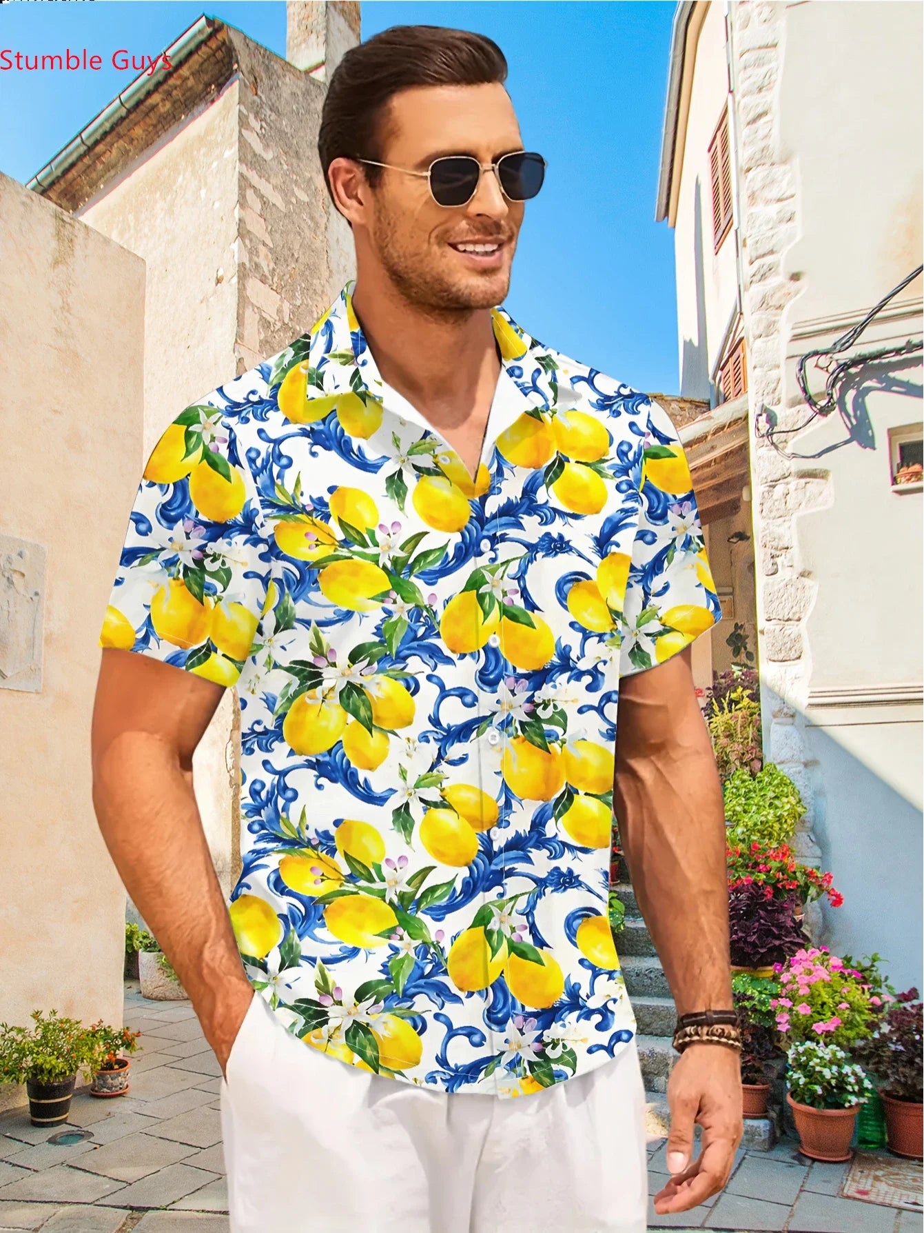 Summer Casual Tropical Shirt Men HawaiianMan Women Short Sleeve Fashion Print Breathable Beach Party Tops