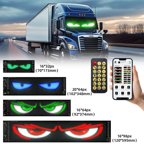 Dynamic Devil Eyes Programmable LED Car Display