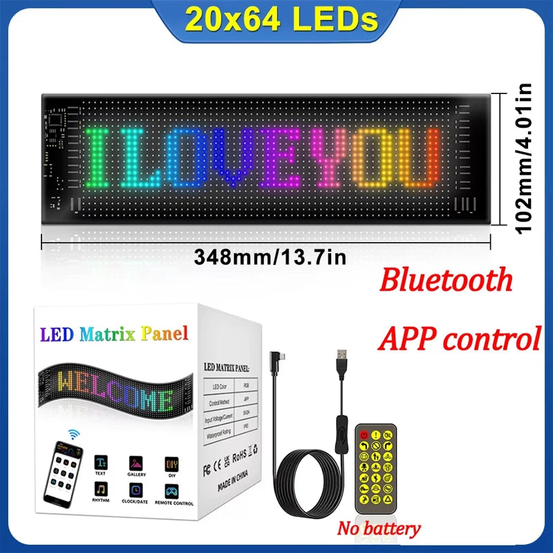 Dynamic Devil Eyes Programmable LED Car Display