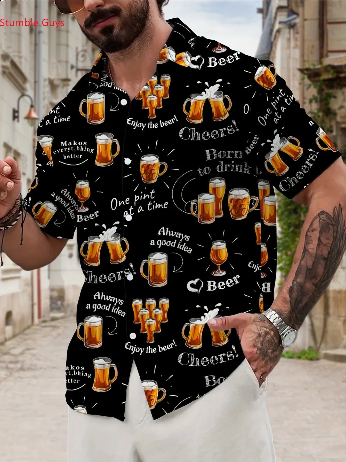 Summer Casual Tropical Shirt Men HawaiianMan Women Short Sleeve Fashion Print Breathable Beach Party Tops