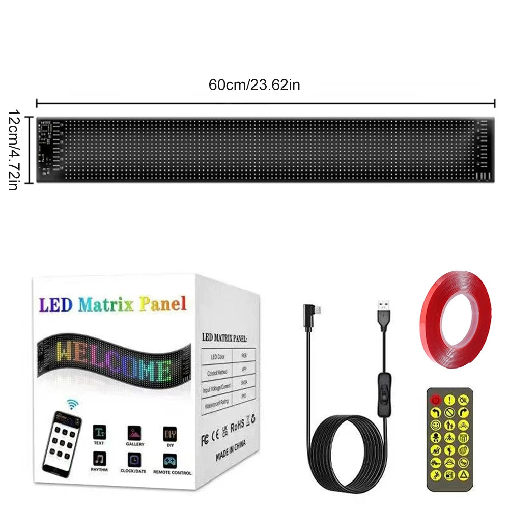 Bluetooth Programmable LED Matrix Pixel Display Panel