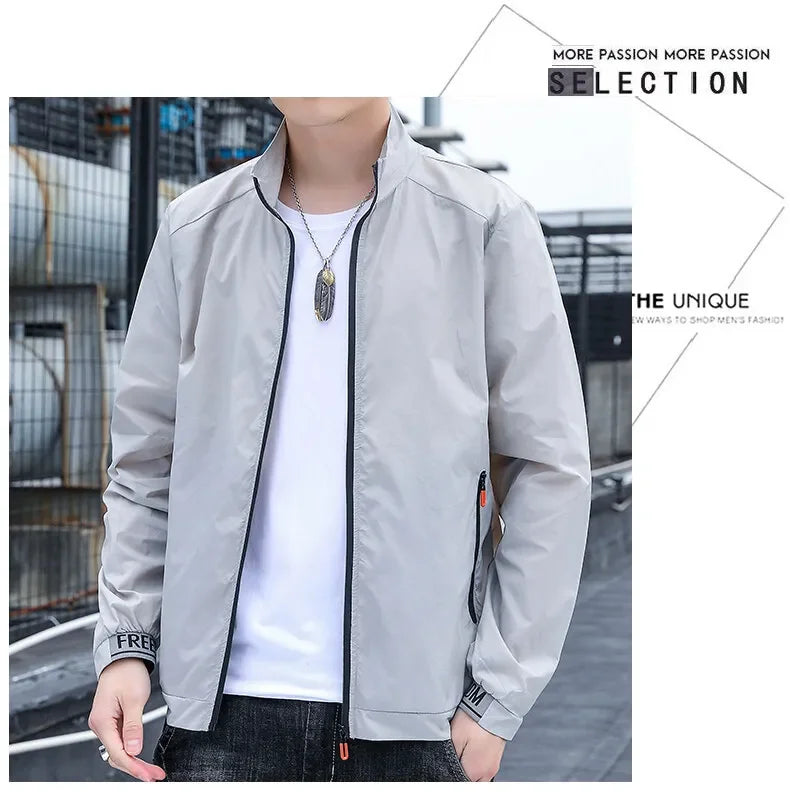 KingStyle Men's Lightweight Bomber Jacket