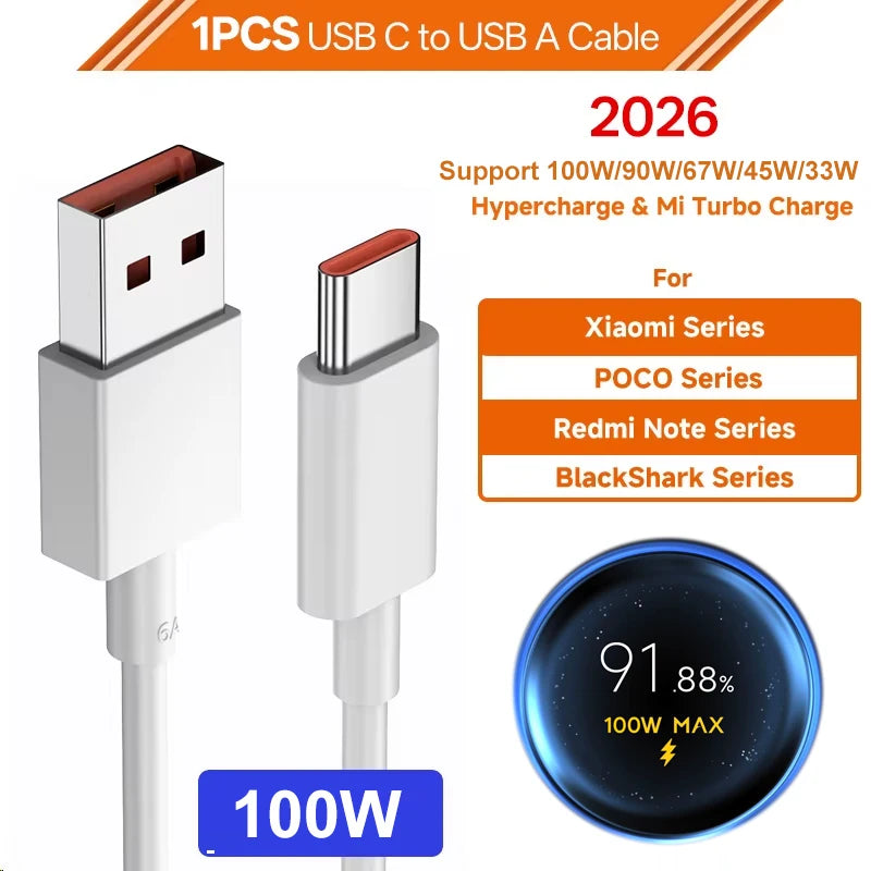 Xiaomi 100W Turbo Fast Charger with USB-C Cable