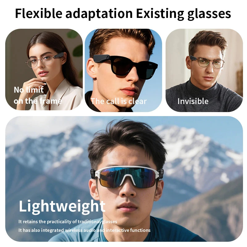 Bluetooth Air Conduction Glasses Headphones